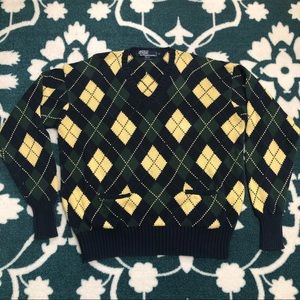 Ralph Lauren Polo Argyle Pattern Sweater